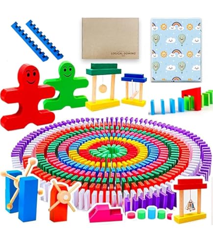 Amazon.co.jp: グリムス/GRIMM'S/にじのドミノ/GM40376 : おもちゃ